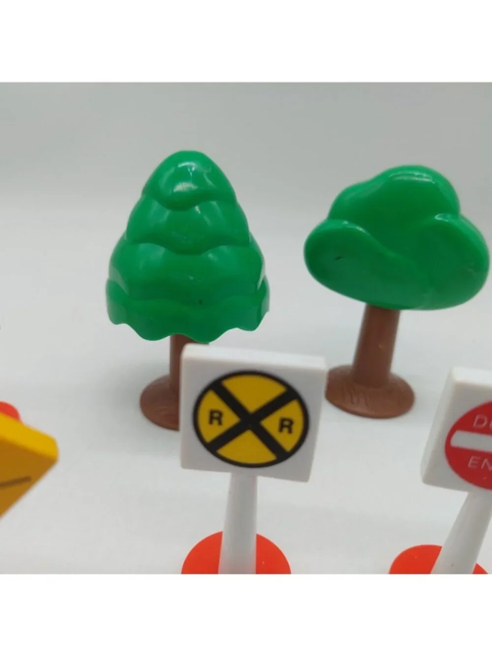 Road Traffic Signs Signals Trees Mini Figure Toys Pretend Play 2